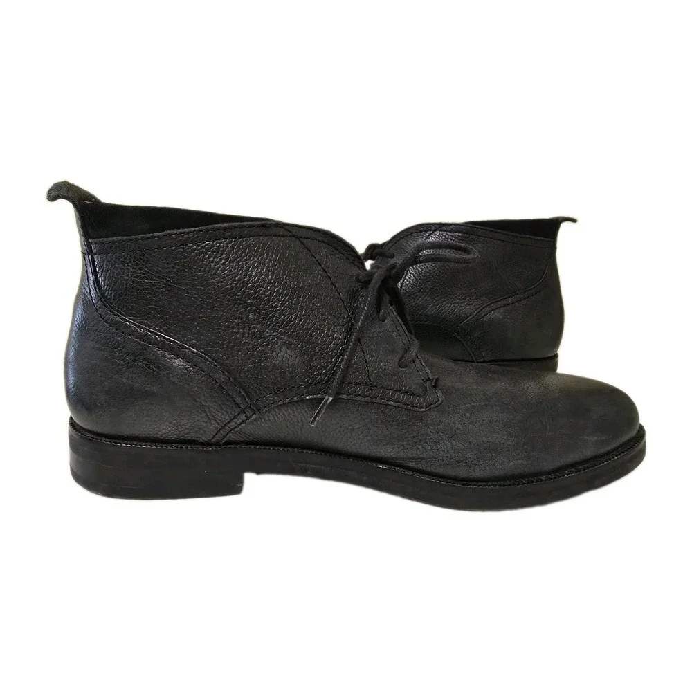 COLE HAAN Mens Black Leather Chukka Boot Size 11 Lace Up